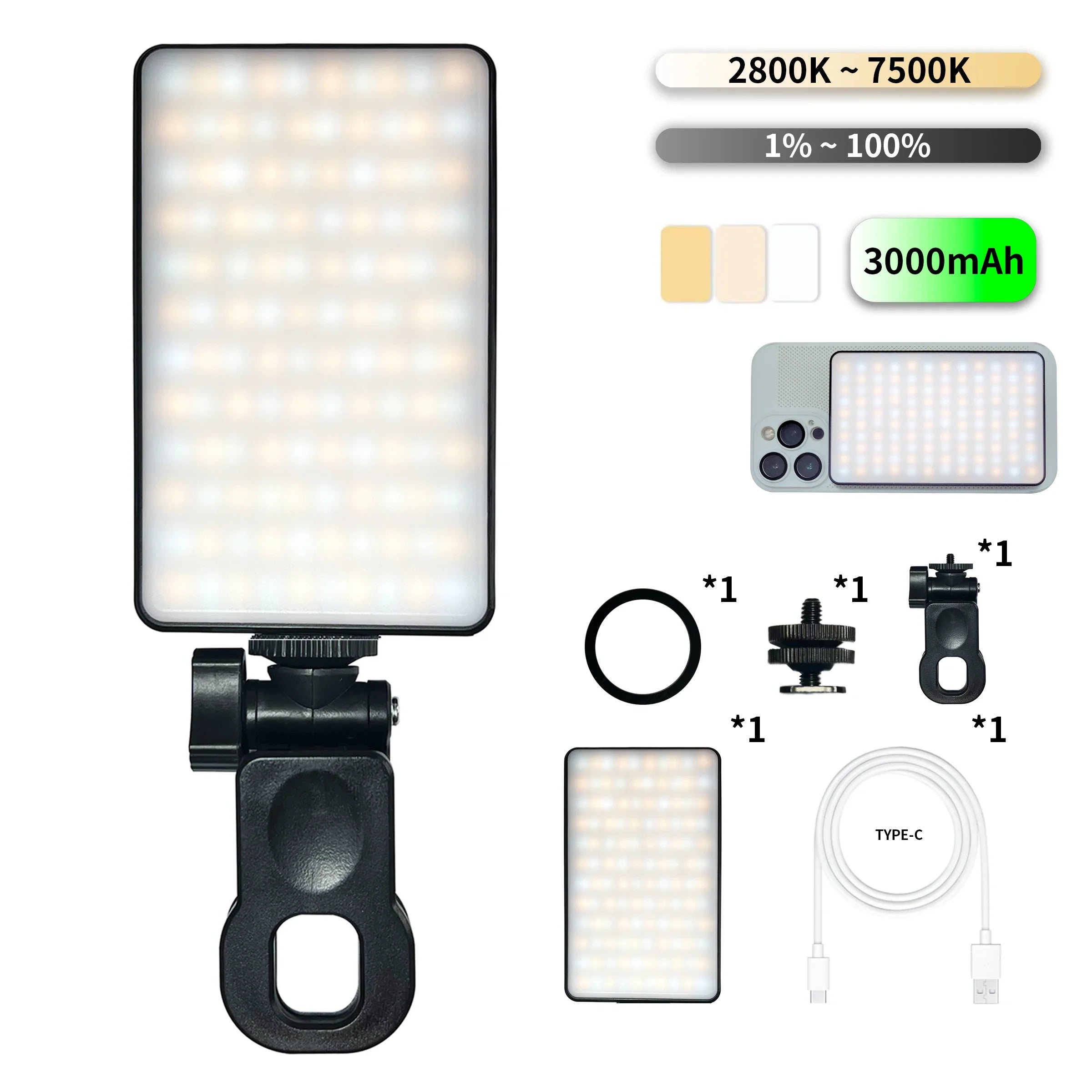 GlowPro Selfie Light Clip
